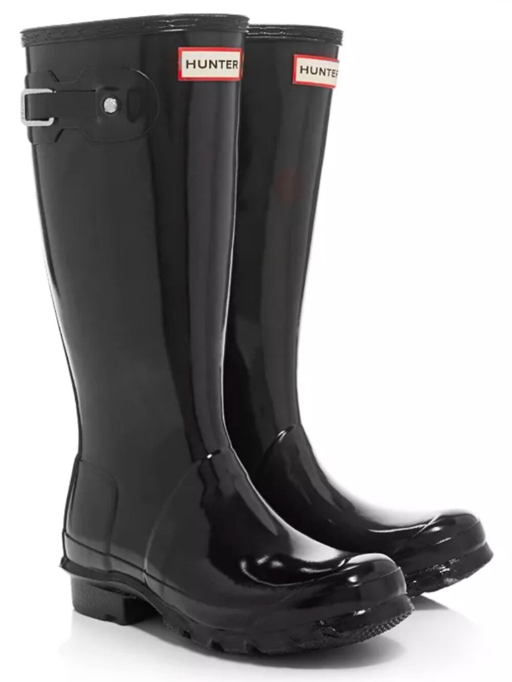 Hunter Kids Original Gloss Rain Boots in Black Size Girls 2